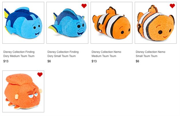 Tsum Tsum Plush News!  Finding Dory Tsums arrive at JCPenney and new 1st Anniversary Shanghai Disney Store Tsums released!