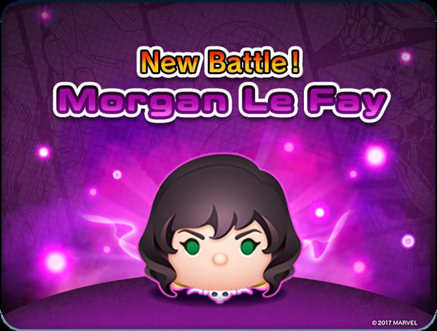 Marvel Tsum Tsum Game News! Morgan Le Fay Challenges You! Face Her in Battle!
