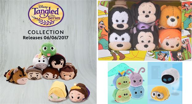 Tsum Tsum Plush News! Tangled the Series Tsum Tsums coming to the Disney Store, Goofy Movie and Pixar Tsums coming to the Japanese Disney Store!