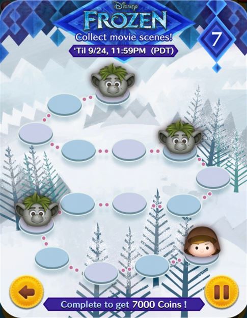 Tsum Tsum Mobile Game Frozen Event Card 
