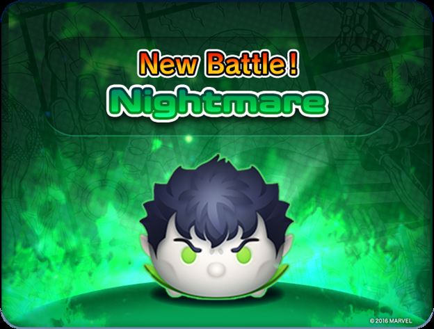 Marvel Tsum Tsum Game News! Nightmare now available to Battle!