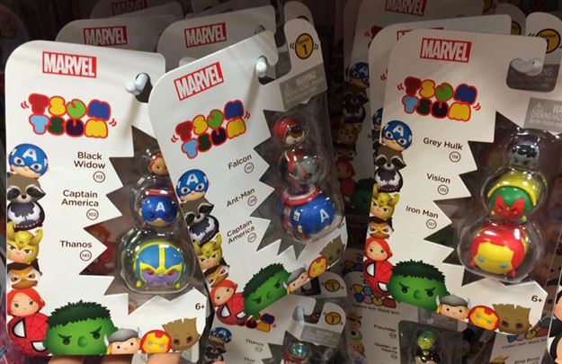 Tsum Tsum Vinyl News!  Marvel Series 1 Stacking Vinyl Tsum Tsums have shown up in store!
