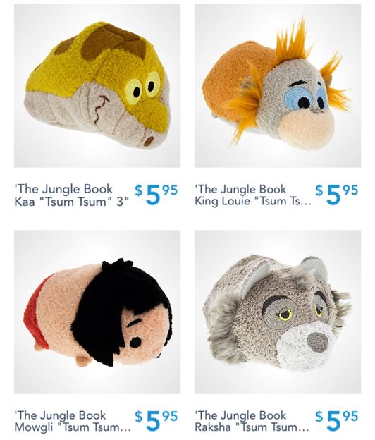 Tsum Tsum Plush News! Jungle Book released at the US parks and Lion King at JCPenney