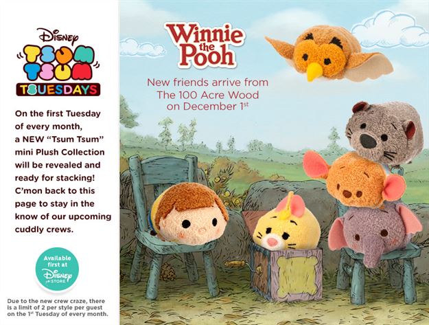 Happy Tsum Tsum Tuesday! Peter Pan, Christmas, Frozen Fever, and Mega Tsums released!  Next month is Winnie the Pooh!