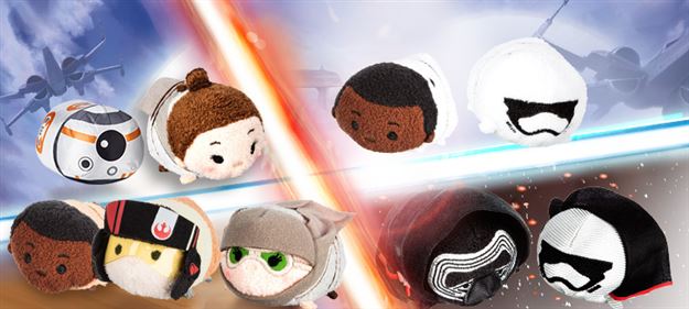 Happy Tsum Tsum Tuesday! Star Wars: The Force Awakens Tsum Tsums released at the Disney Store!